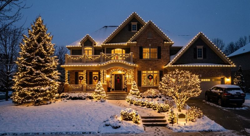Holiday Lights Installation in Overland Park, KS