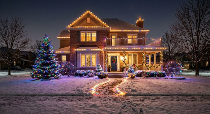Seasonal Lights Installation in Roswell, GA