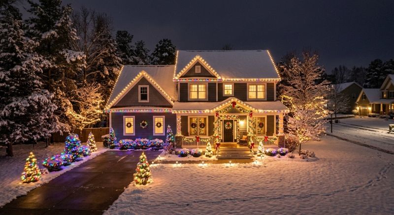 Seasonal Lights Installation in Alpharetta, GA